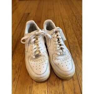 Nike Air Force 1 Shoes Womens Size 8 Low Top Leather 315115-112 Sneakers Clean